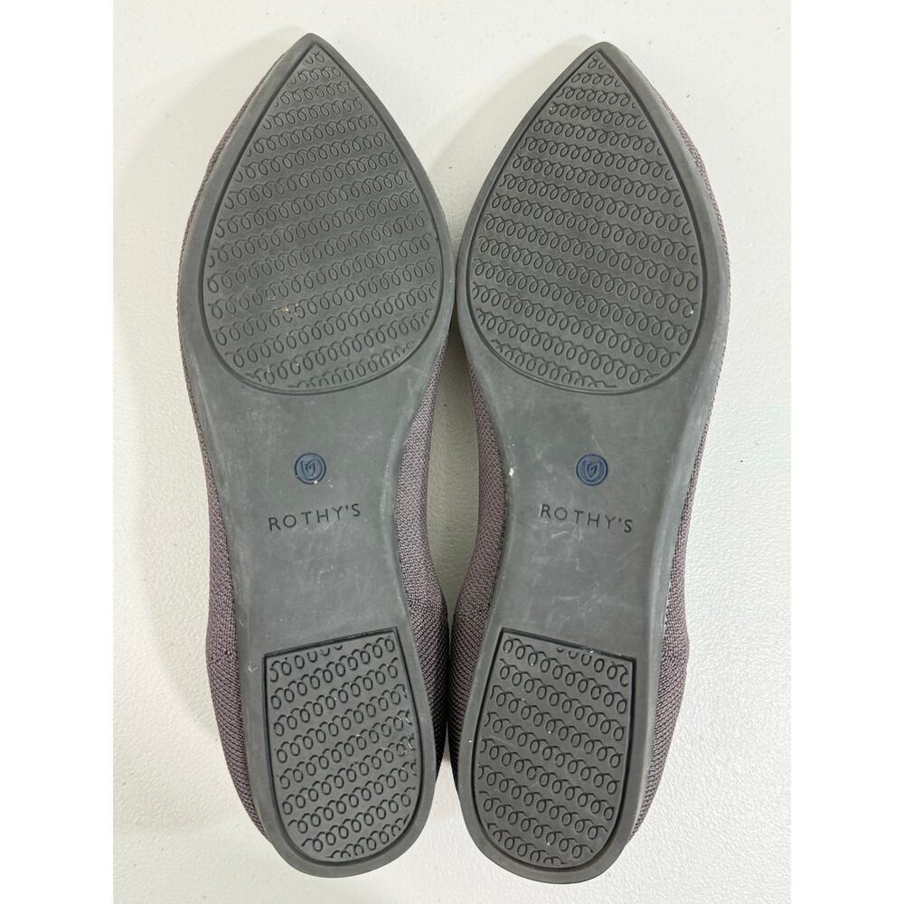 Rothy’s The Point Mink Dusty Purple Pointed Toe Flats Women’s Size 11 Silp aOn - Picture 10 of 11